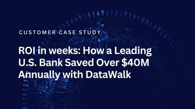 Case study cover: ROI in Weeks, How a Leading U.S. Bank Saved Over $40M Annually